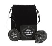 Something Different Wholesale Black Labradorite Smokey Quartz Crystal Skull: Grounding, Protective, Abundance Stone, Desk Accessory