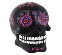 Something Different Wholesale Candy Skull Money Box, Black
