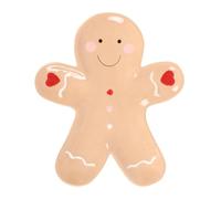 Something Different Wholesale Celebrate The Season with Our Gingerbread Man Ceramic Serving Plate - Perfect for Holiday Entertaining and Festive Gatherings