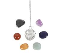 Something Different Wholesale Chakra Healing Crystal Necklace with 7 Gemstones | Crystals and Gemstones Healing | Crystal Necklaces for Balancing Energy and Inner Harmony