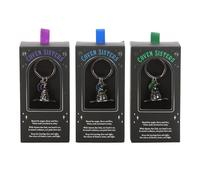 Something Different Wholesale Coven Sisters Witch Hat Keyrings | Set of 3 Crescent Moon Charms | Witchy Accessories | Friendship Gift | Enchanted Keyring Set