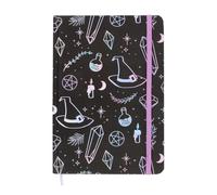 Something Different Wholesale Crystal Witch Print A5 Notebook - 100 Pages of Mystical Designs, Perfect for Spells, Journals, and Daily Notes, Gift for Witches and Magic Enthusiasts