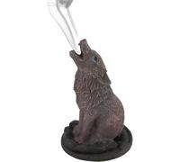 Something Different Wholesale Dark Brown Wolf Design Incense Cone Holder - 12.5cm x 6.5cm (1 Pc) - Eye-catching Design - Perfect Ambience Enhancer for Home & Office