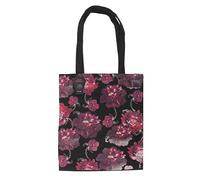 Something Different Wholesale Dark Romance Floral Print Tote Bag | Gothic Rose Tote in Dusky Purple | Polyester Viscose Blend | Lightweight & Spacious Alt Fashion Bag | Hand Wash Only