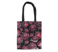 Something Different Wholesale Dark Romance Floral Print Tote Bag | Gothic Rose Tote in Dusky Purple | Polyester Viscose Blend | Lightweight & Spacious Alt Fashion Bag | Hand Wash Only
