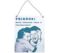Something Different Wholesale Friends Sign (12/24), Metal, Multicolour, 24x19x0.2 cm