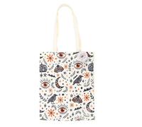 Something Different Wholesale Frightful Folk Print Tote Bag | Spacious Reusable Shopping Bag | Halloween Theme