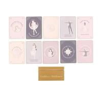 Something Different Wholesale Goddess Energy Affirmation Cards - Uplifting Set of 10 with Wooden Stand - Feminine Illustrations & Motivational Messages for Empowerment & Spiritual Growth