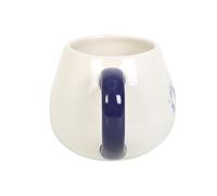 Something Different Wholesale Good Luck Protection: All Seeing Eye 500ml White Mug with Metallic Gold Accents - Evil Eye Talisman Design