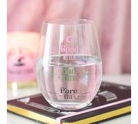 Something Different Wholesale Good Witch, Bad Witch Stemless Glass | Halloween Wine Glass | Gothic Glassware for Witches