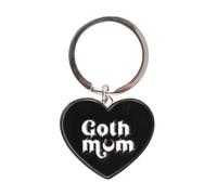 Something Different Wholesale Gothic Mother Keychain - Alternative Parent Gift - Dark Style Mum Keyring - Spooky Mama Key Holder - Witchy Mum Bag Charm