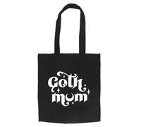 Something Different Wholesale Gothic Mother Tote Bag - Alternative Parent Canvas, Dark Style Mum Shopping Carryall, Edgy Mum Handbag, Punk Rock Mom Shoulder Bag, Unique Goth Mother Canvas Tote