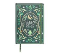 Something Different Wholesale Green Witch A5 Notebook | 100 Sheets | Elastic Closure | Ribbon Marker