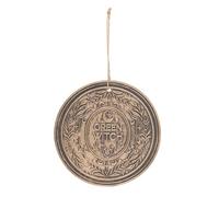 Something Different Wholesale Green Witch Bronze Effect Terracotta Hanging Plaque | Mystical Green Witch Design | Rustic Home and Garden Decor