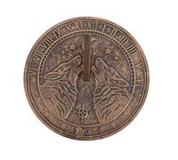 Something Different Wholesale Howling Wolves Terracotta Sundial - Perfect for Garden Enthusiasts