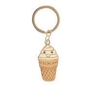 Something Different Wholesale Ice Cream Cone Keyring | Pink Enamel Bag Charm | Cute Summer Accessory for Keys or Backpacks | Fun Gift for Ice Cream Lovers