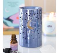 Something Different Wholesale Iridescent Purple Moon Pillar Oil Burner and Wax Warmer | Home Fragrance | Decorative Aromatherapy | Gift Ready