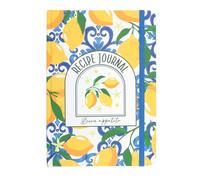 Something Different Wholesale Italian Lemon Print A5 Recipe Journal | Kitchen Recipe Book