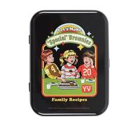 Something Different Wholesale Let’s Make Brownies Stash Tin | Steven Rhodes Retro Storage Tin | Funny Gift Box