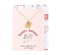 Something Different Wholesale Love Letter Locket Necklace on Greeting Card | Secret Message Pendant Gift | Valentine’s Jewellery with Blank Card and Envelope | Heartfelt Letterbox Gift for Her