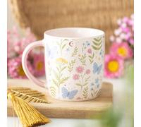 Something Different Wholesale Luna Bloom Floral Print Mug | Fine Bone China | 9.3x12.3x8.8cm