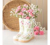 Something Different Wholesale Luna Bloom Floral Print Welly Boot Planter | Indoor Outdoor Decor