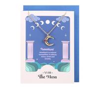 Something Different Wholesale Lunar Elegance: Celestial Amethyst Pendant on Moon-themed Necklace - Unique Gemstone Jewellery and Lunar-inspired Accessories