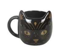Something Different Wholesale Magick Black Cat Face Mug | Novelty Ceramic Tea Coffee Cup | Gift Ready