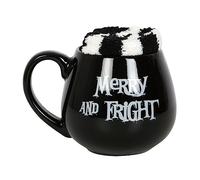 Something Different Wholesale Merry & Fright Ceramic Mug & Socks Set - Witch & Gothic Halloween Mugs for Adults - Witches Brew Design - Spooky Gift Combo