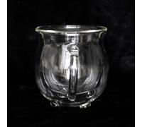Something Different Wholesale Modern Witchcraft Mug: Clear Double-Walled Glass Cauldron - White Witch's Insulated Brew