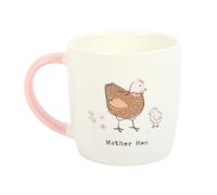Something Different Wholesale Mother Hen Mug | Cute Ceramic Pastel Mug with Chick Design | 250ml Gift for Mum, Carer or Loved One