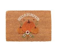 Something Different Wholesale Natural Autumn Days Hello Pumpkin Doormat - Autumn Pumpkin Design - Eco-Friendly Coir Mat for Seasonal Entryway Décor - Perfect for Fall and Thanksgiving