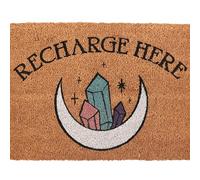 Something Different Wholesale Natural Crystal Healing Doormat - Modern Magic Recharge Here Safe Space Mystical Moon Trendy Indoor Mat