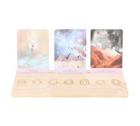 Something Different Wholesale Natural Seven Chakras Tarot Card Stand - Handcrafted Wooden Stand for Tarot Cards, Spiritual Healing Decor, for Tarot Enthusiasts and Meditation Spaces
