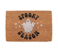 Something Different Wholesale Natural Spooky Season Ghost Doormat - Halloween-Ready, Durable Coir Material, Fun Design for Indoor/Outdoor Use, Seasonal Touch for Autumn Decor, Groovy Floating Ghost