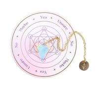 Something Different Wholesale Opalite Pendulum Divination Kit - Spiritual Insight, Calming Energy Pendulum