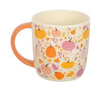 Something Different Wholesale Pink and Orange Pumpkin Print Mug | Ceramic Cup for Hot Beverages