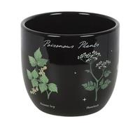 Something Different Wholesale Poisonous Plants Ceramic Plant Pot - Gothic Botanical Design - Unique Indoor Planter - Decorative Home Décor for Greenery - Gift for Nature & Gothic Enthusiasts