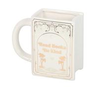 Something Different Wholesale Read Books Be Kind White Book-Shaped Mug - Ceramic Coffee and Tea Cup