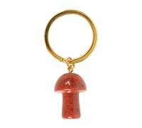 Something Different Wholesale Red Jasper Mushroom Gemstone Keyring for Crystal Healing