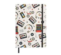 Something Different Wholesale Retro 80s Print A5 Notebook | 200 Page Lined Notebook | Arcade Cassette Tape Design | Vintage Stationery Gift | Nostalgic Journal