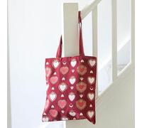 Something Different Wholesale Sacred Heart Print Tote Bag | Reusable Romantic Gift Bag for Valentine’s Day | Foldable Canvas Shopping Bag for Books & Daily Use