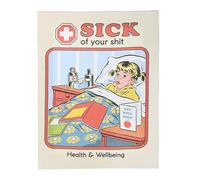 Something Different Wholesale Sick Of Your Shit Canvas Plaque | Steven Rhodes Funny Wall Art | Passive-Aggressive Gift