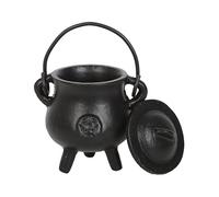 Something Different Wholesale Small 7.5cm Cast Iron Cauldron with Pentagram - Ideal Altar Tool for Rituals and Spells, Moon Water, and Scrying in the UK