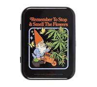 Something Different Wholesale Smell the Flowers Stash Tin | Steven Rhodes Retro Storage Box | Quirky Herb Holder
