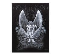 Something Different Wholesale Spiral Direct Enslaved Angel Canvas Plaque: Gothic Abstract Wall Art for Halloween Decor, Skull Wall Art, and Gothic Wall Decoration