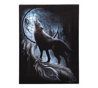 Something Different Wholesale Spiral Direct From Darkness Canvas Plaque: Gothic Abstract Wall Art Decor with Skulls - Perfect Halloween Decoration and Stylish Wall Accent!