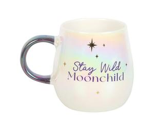 Something Different Wholesale Stay Wild Moon Child Rounded Mug - Opalescent Glow, Free-Spirited Wanderer Gift