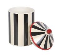 Something Different Wholesale Striped Circus Tent Storage Jar | Unique Home Decor | Black and White Design
