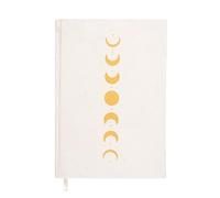 Something Different Wholesale Stylish Moon Phase Velvet A5 Notebook: Inspiring Journal for Goal-Setting, Note-Taking & Staying Organized - Metallic Gold Design